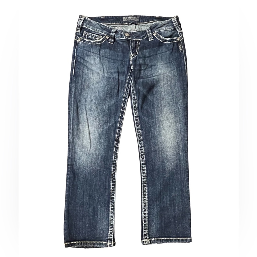 Silver Jeans Dark Wash Capris